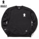 [GRIZZLY GRIPTAPE] 그리즐리 그립테입 BACKING IT CREWNECK BLK 백킹 잇 크루넥 블랙색상