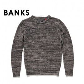 [BANKS] AKN0014 SWEATER BLK (뱅크스 쟈가드 스웨터 블랙)