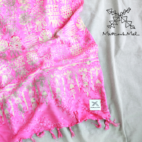 [MATTANDMEL] SARONG S NO.109 PINEAPPLE.PINK (맷앤멜 사롱 핑크)