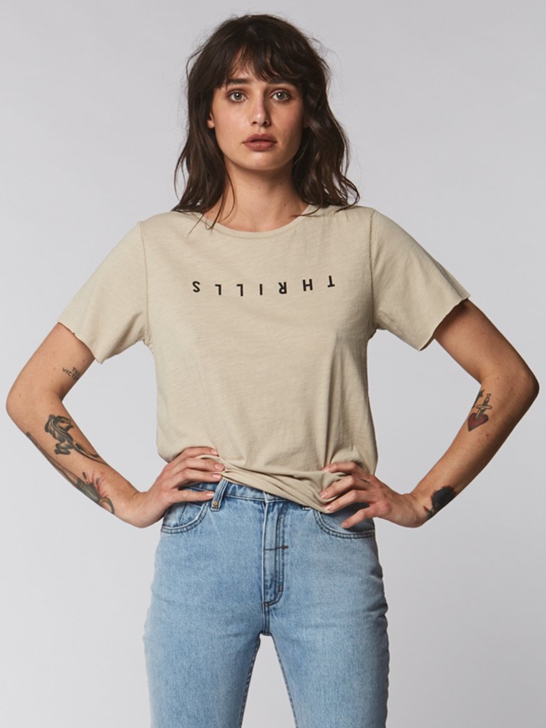 [THRILLS] women Classic Tee SAND(스릴스 우먼스 클래식 티)