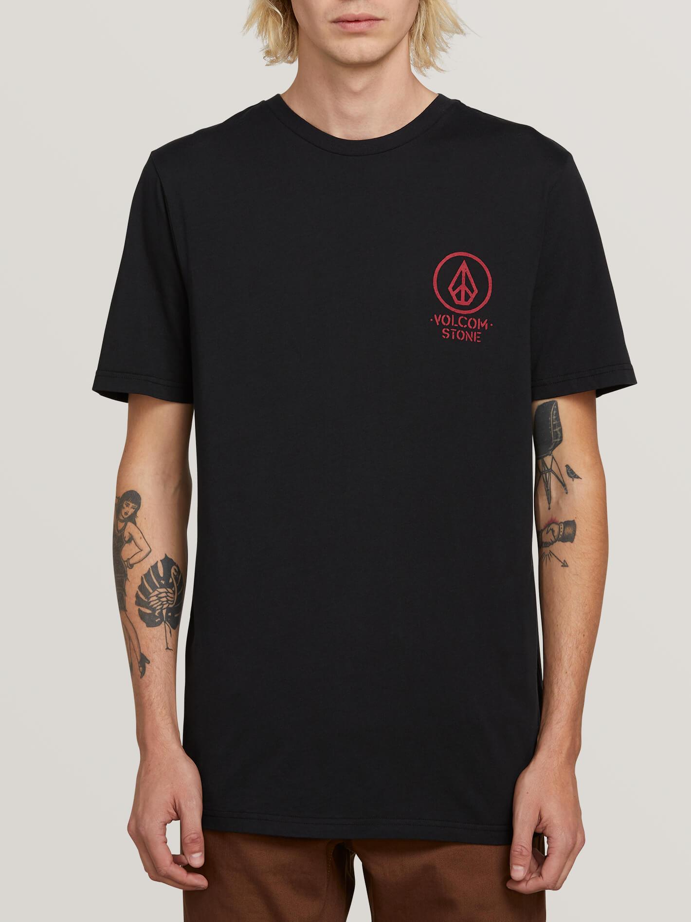 [VOLCOM] 볼컴 반팔티셔츠 CROWD CONTROL SHORT SLEEVE TEE (black)