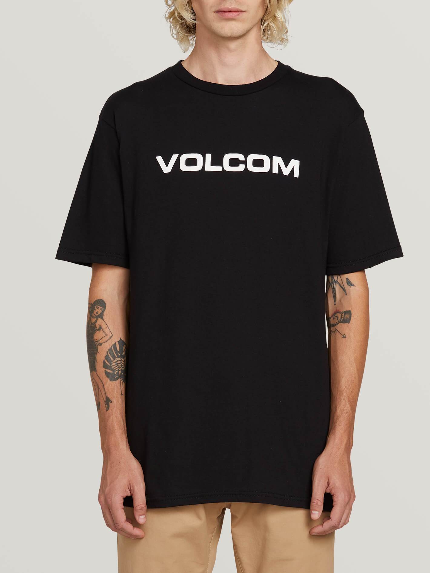 [VOLCOM] 볼컴 반팔티셔츠 CRISP EURO SHORT SLEEVE TEE (black)